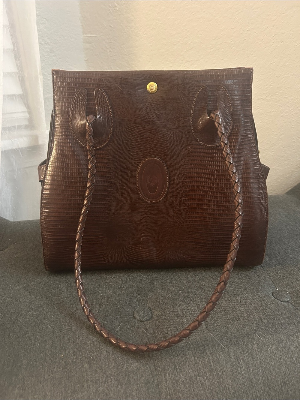 Gorgeous Vintage Leather Tote Bag